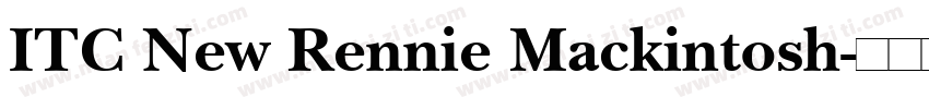 ITC New Rennie Mackintosh字体转换